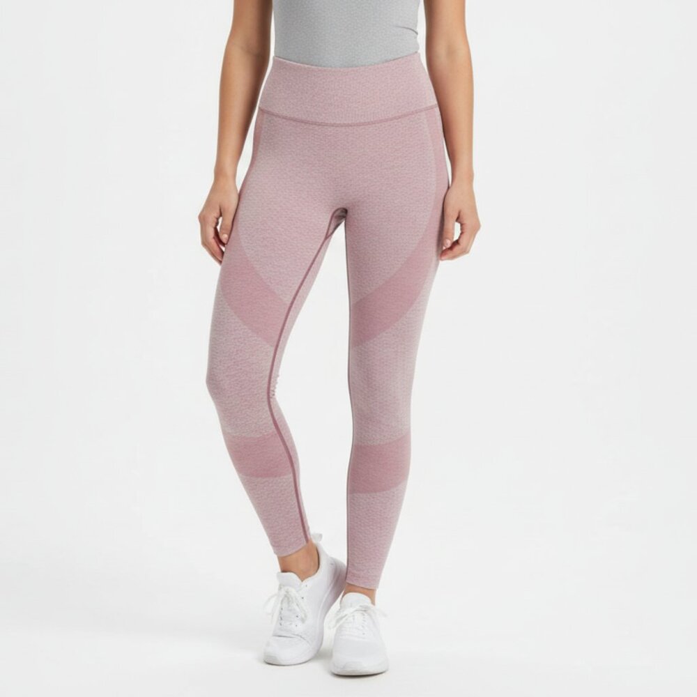PINK Sport Leggings Womens Medium Pink Heathered High Rise Yoga Gym Activewear